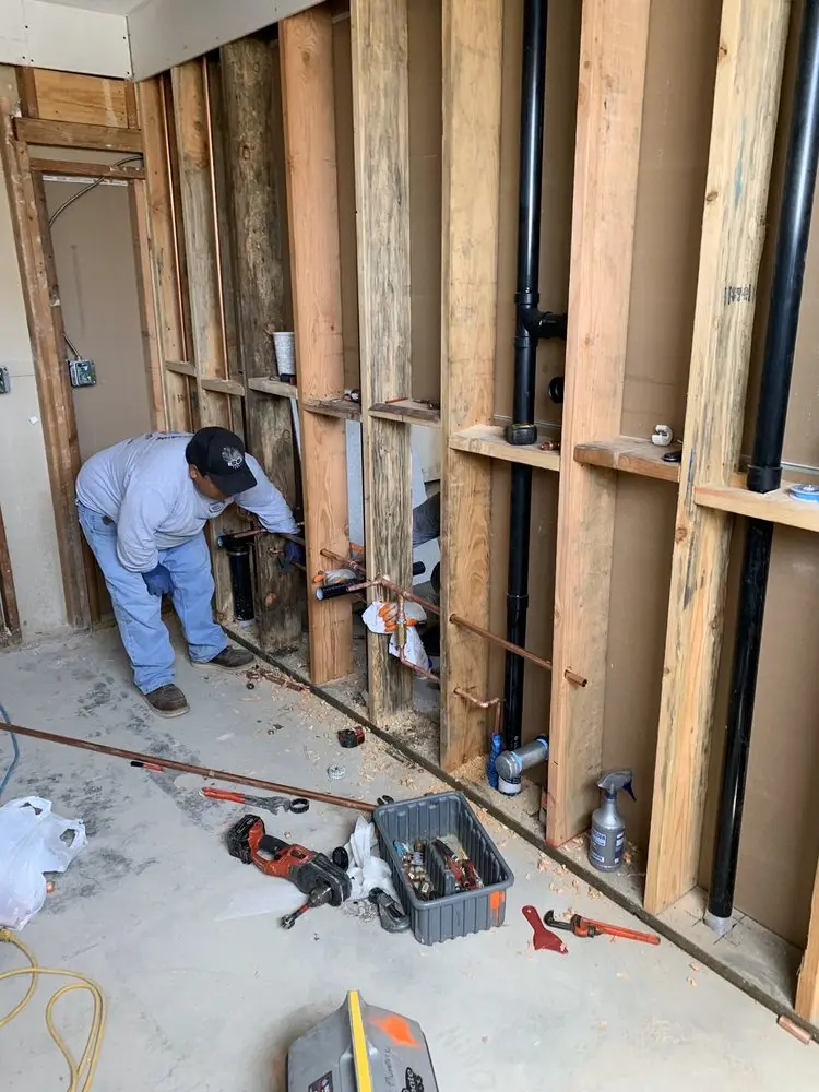 Commercial rough-in plumbing for Water Heater Replacement in Denver